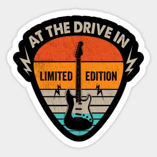 Vintage At The Drive In Name Guitar Pick Limited Edition Birthday Sticker